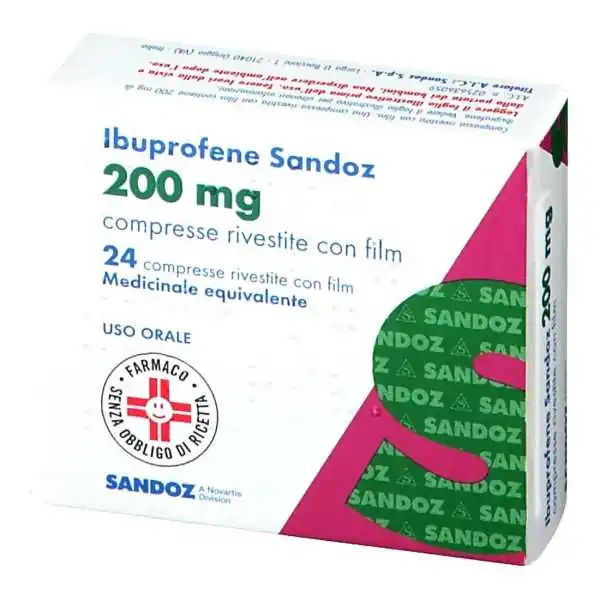 IBUPROFENE SANDOZ 24  COMPRESSE IBUPROFENE 200mg, Sandoz