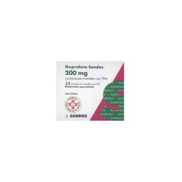 IBUPROFENE SANDOZ 24  COMPRESSE IBUPROFENE 200mg, Sandoz