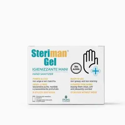Steriman Gel - 20 bustine Igenizzanti Mani | Risparmia in farmacia