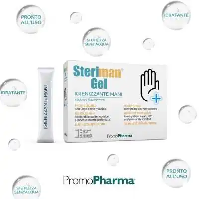 Steriman Gel - 20 bustine Igenizzanti Mani | Risparmia in farmacia