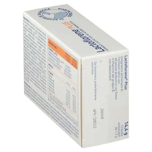 LACTOFLORENE PLUS 12 BUSTE OROSOLUBILI MONODOSE, Montefarmaco