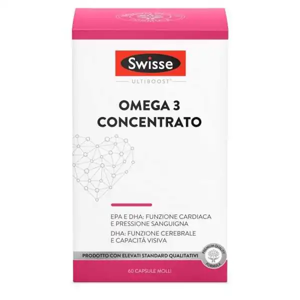SWISSE ULTIBOOST OMEGA3 CONCENTRATO 60 capsule da 1260 mg (720EPA+480DHA), SWISSE