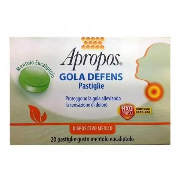 APROPOS GOLA DEFENS MENTOLO EUCALIPTOLO 20 PASTIGLIE, Apropos
