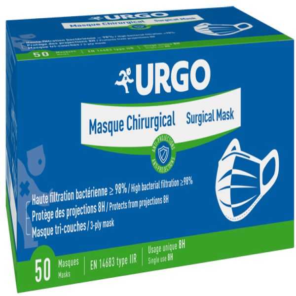 URGO Mascherine Chirurgiche 50 Pezzi  |  Farma di Fiducia