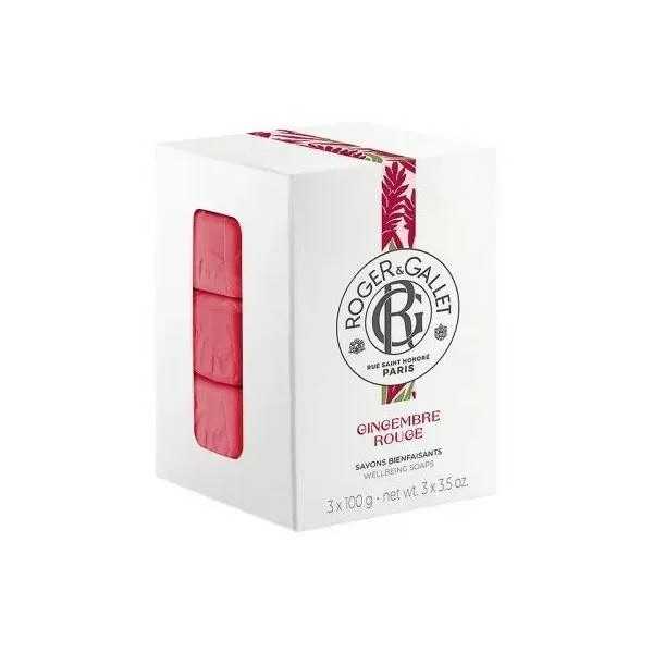 R&G Gingembre Rouge Box Saponette 3 Pezzi | Farma di Fiducia