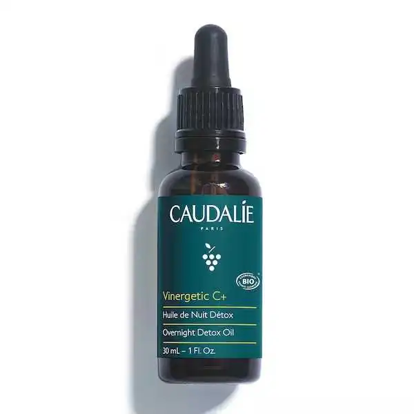 Caudalie Vinergetic Olio Notte Detox 30ml Con Olio Esenziale di Neroli - Olio di Mandorle e di Vonacciuoli d'Uva, CAUDALIE