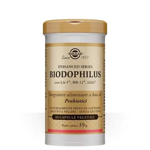 Solgar Biodophilus 60 Capsule Vegetali | Farma di Fiducia