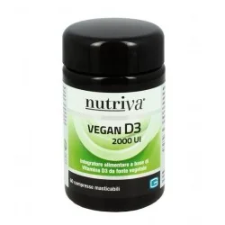 Nutriva Vegan D3 60 Cpr Masticabili 2000UI | Risparmia in Farmacia