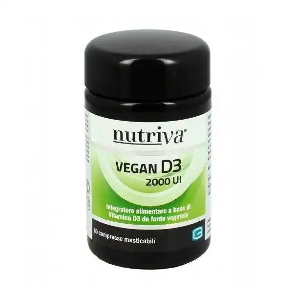 Nutriva Vegan D3 60 Cpr Masticabili 2000UI | Risparmia in Farmacia