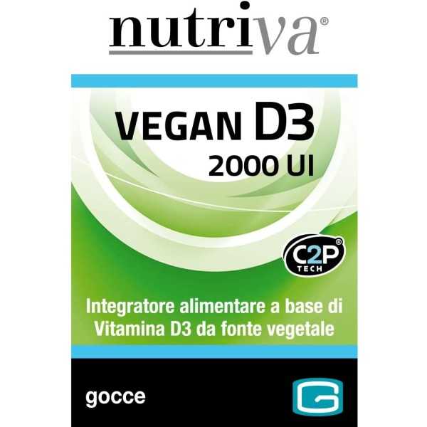 NutriVa - VEGAN D3 2000 UI - 50ml Gocce | Risparmia in Farmacia