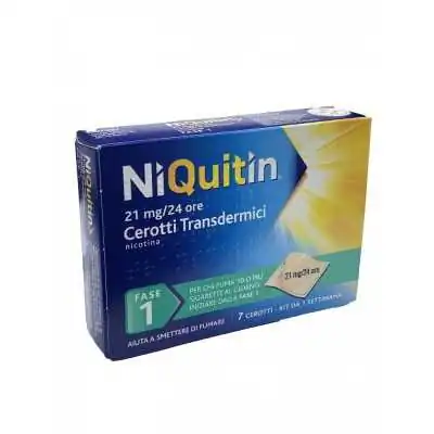 NiQuitin Fase 1 21mg/24H 7 Cerotti Trasdermici | Risparmia in Farmacia