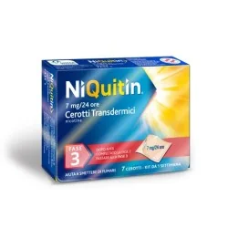 NiQuitin Fase 3 7mg/24H 7 Cerotti Trasdermici | Risparmia in Farmacia