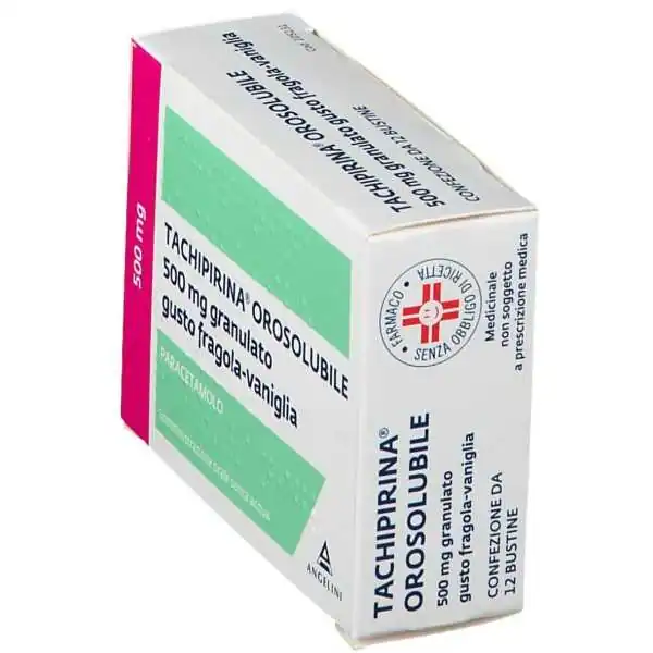 Tachipirina Orosolubile 500mg Fragola/Vaniglia | Risparmia in Farmacia
