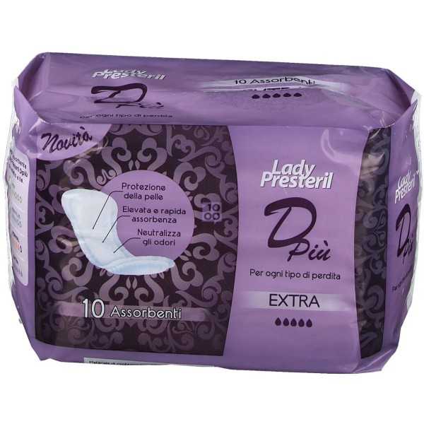 Lady Presteril Dpiù Extra Assorbenti 10 Pezzi |  Farma di Fiducia