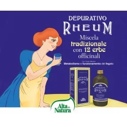 Depurativo Rheum è un integratore alimentare a base di estratti vegetali. Benessere di Fegato e reni 2