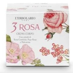 L'Erbolario 3 Rosa Crema Corpo Vaso da 200 ml | Farma di Fiducia