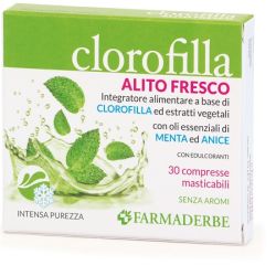 Farmaderbe Clorofilla 30 Compresse Masticabili | Farma di Fiducia