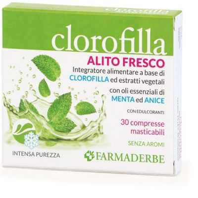 Farmaderbe Clorofilla 30 Compresse Masticabili | Farma di Fiducia