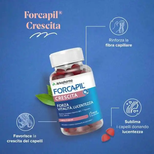Arkopharma FORCAPIL CRESCITA 60 Gum | Farma di Fiducia