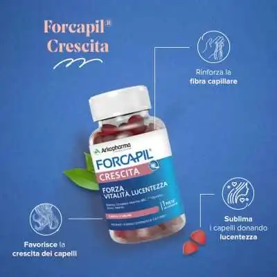 Arkopharma FORCAPIL CRESCITA 60 Gum | Farma di Fiducia