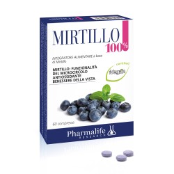 Pharmalife - MIRTILLO 100% - 60 Compresse | Risparmia in Farmacia