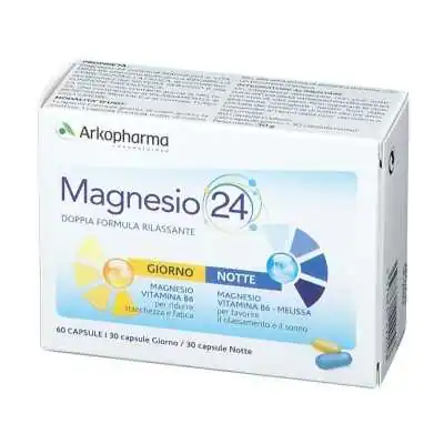 Arkopharma MAGNESIO 24® GIORNO&NOTTE 60 Cps | Risparmia in Farmacia
