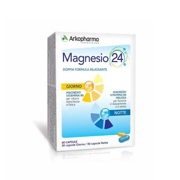 Arkopharma MAGNESIO 24® GIORNO&NOTTE 60 Cps | Risparmia in Farmacia