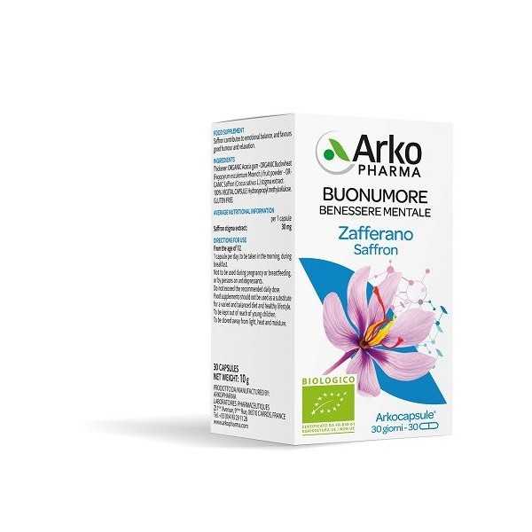 Arkopharma Arkocps Zafferano Bio 30 Capsule | Farma di Fiducia