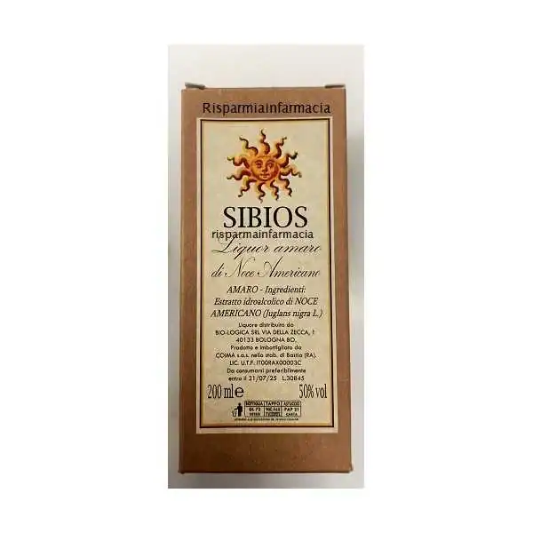 LIQUOR AMARO NOCE AMERICANA, BIOLOGICA - SIBIOS