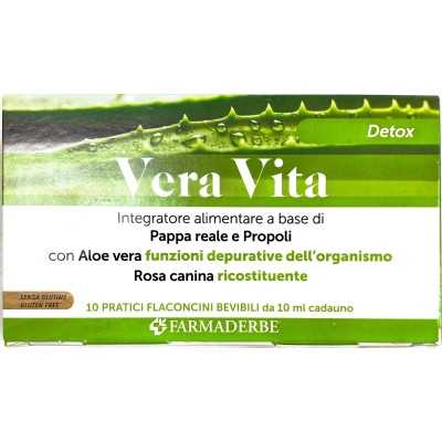 Veravita Detox - 10 Flaconcini 10ml | Farma di Fiducia