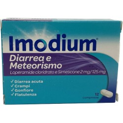Imodium Diarrea e Meteorismo 12 Compresse | Farma di Fiducia