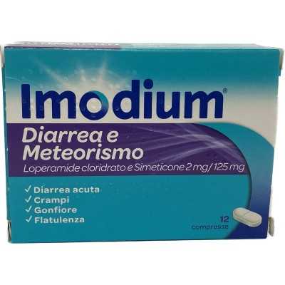Imodium Diarrea e Meteorismo 12 Compresse | Farma di Fiducia