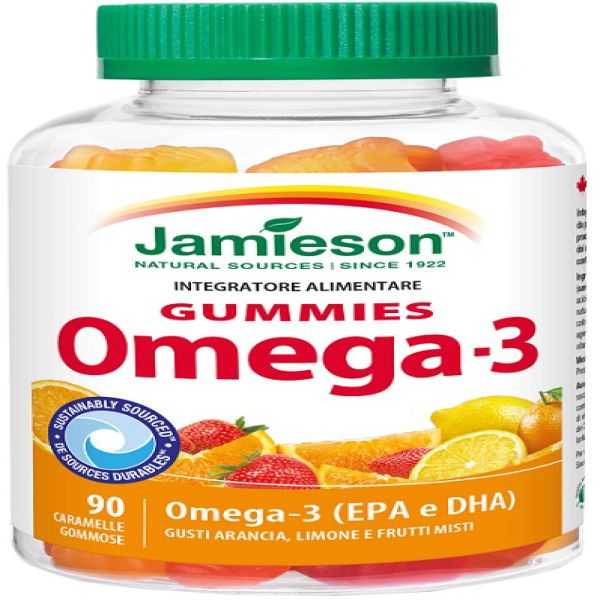 JAMIESON OMEGA 3 GUMM 90CARAM
