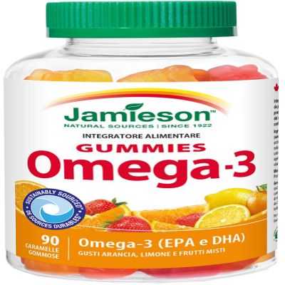 JAMIESON OMEGA 3 GUMM 90CARAM