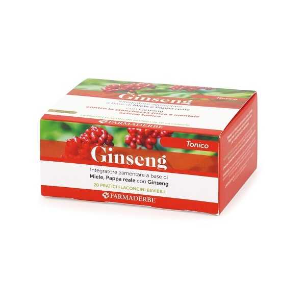 FARMADERBE Ginseng Tonico 20 Fl 10ml | Farma di Fiducia