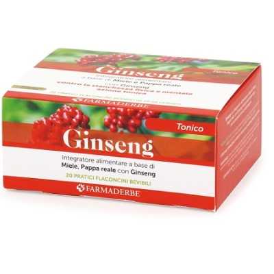 FARMADERBE Ginseng Tonico 20 Fl 10ml | Farma di Fiducia