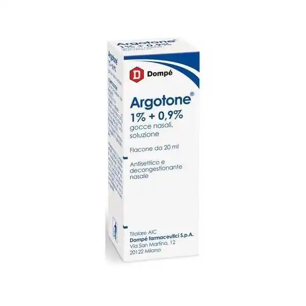 Argotone Gocce Nasali 1%+0,9% 20 ml | Farma di Fiducia