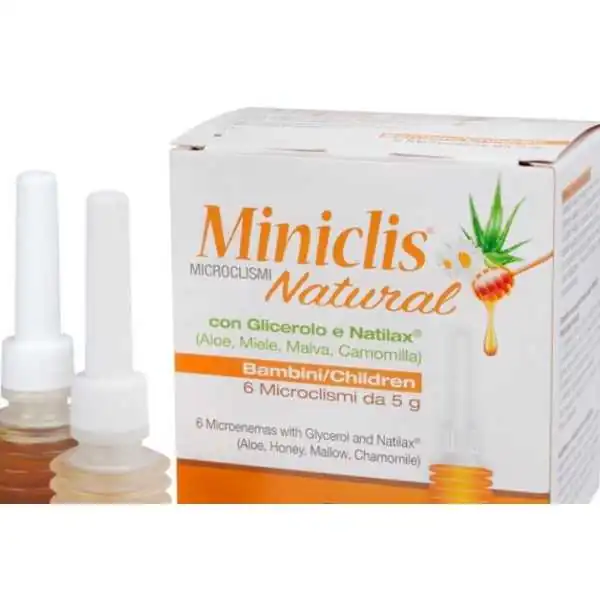 MINICLIS NATURAL 6 Microclismi 10g Bambini -, Sellafarmaceutici