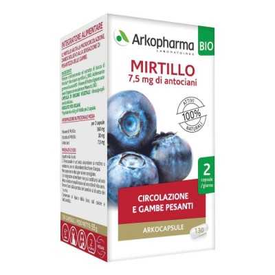 Arkopharma Arkocps Mirtillo 130 cps | Farma di Fiducia