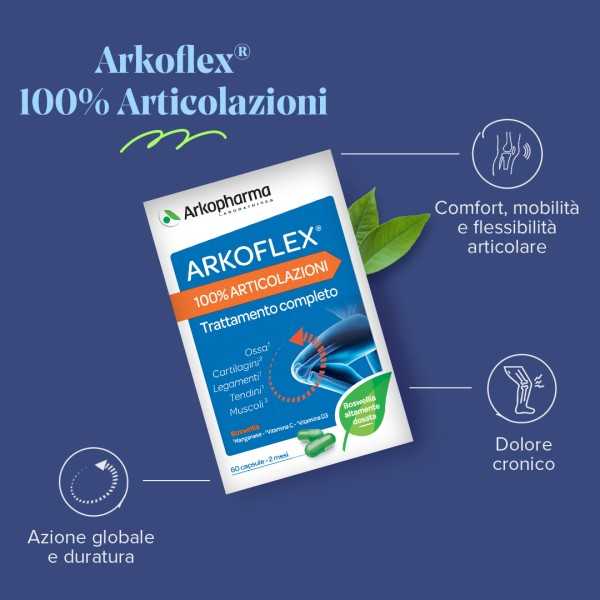 Arkoflex 100% Articolazioni 60 cps | Farma di Fiducia