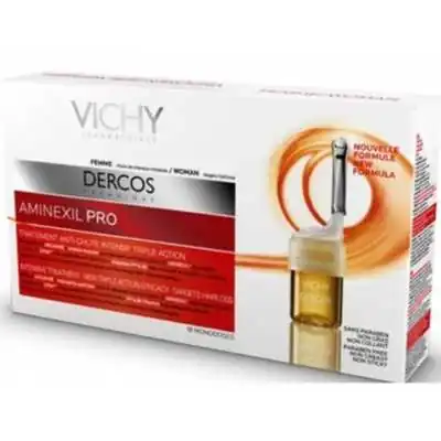 VICHY DERCOS AMINEXIL PRO DONNA 18 FLACONCINI, Vichy