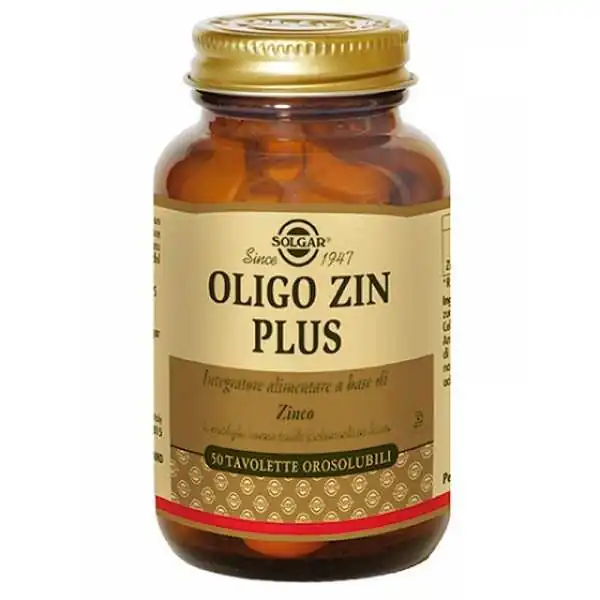 SOLGAR OLIGO ZIN PLUS 50 TAVOLETTE, Solgar