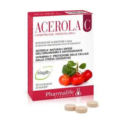 PHARMALIFE ACEROLA C n.30 compresse orosolubili | Farma di Fiducia