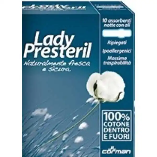 LADY PRESTERIL 10 ASSORBENTI NOTTE ALI, Corman