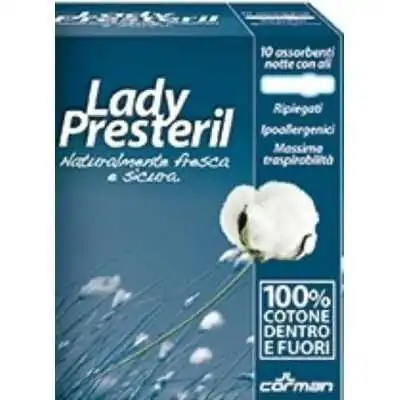 LADY PRESTERIL 10 ASSORBENTI NOTTE ALI, Corman