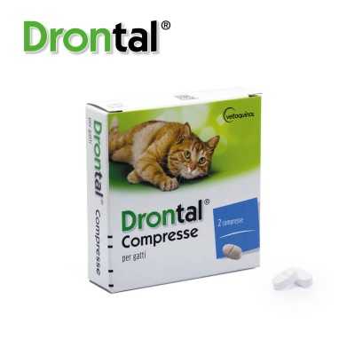 Vetiquinol - Drontal Gatto - 2 Cpr | Farma di Fiducia