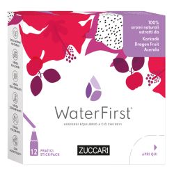 WaterFirst - Karkadè, Dragon Fruit e Acerola - 12 Stick