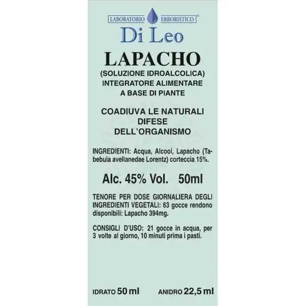 Di Leo Lapacho Tintura Madre 50 ml Quercetina