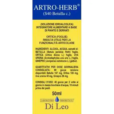 Di Leo Artro-Herb S40 Betulla 50ml | Farma di Fiducia
