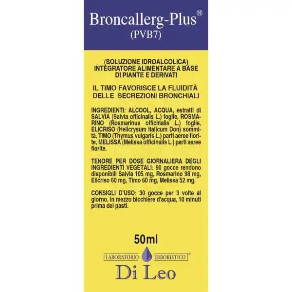 Di Leo Broncallerg-Plus PVB 7 50 ml | Farma di Fiducia